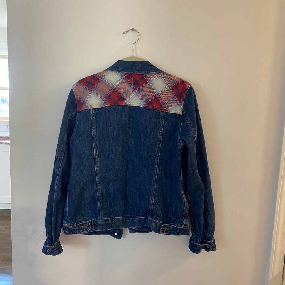 Gap Denim Jacket With Pendleton Wool - image 4